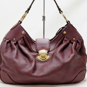 Louis Vuttion Authentic Mahina Leather Hobo Bag